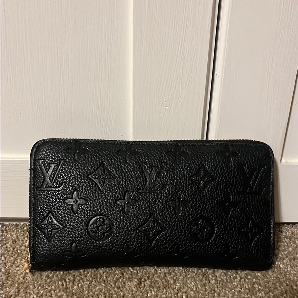 Louis Vuitton Black Embossed Wallet